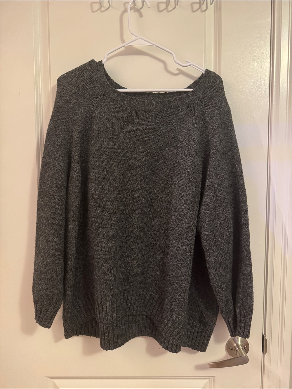 Old Navy Dark Gray Crewneck Knit Sweater
